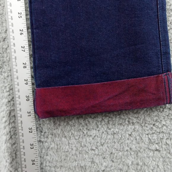 Revolt Pants Womens 7/8 Purple Mid Rise Bootcut‎ Denim Jeans Punk Kawaii - Picture 5 of 11